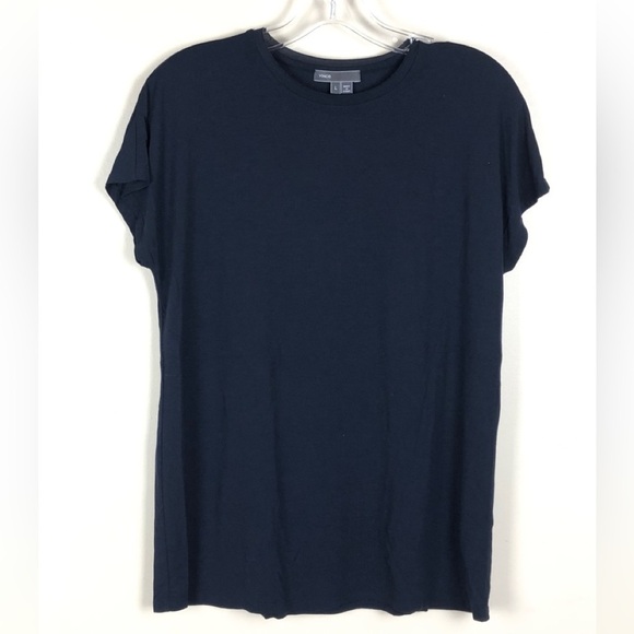 Vince Tops - Vince navy blue modal short sleeve classic tee shirt t-shirt